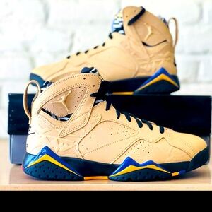 🔥Nike Men's Air Jordan 7 Retro SE "AfroBeats" Vachetta Tan Black- 12🔥
